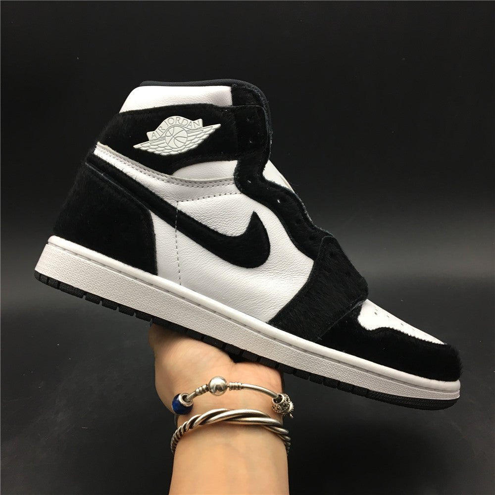 JORDAN 1 High - Panda - White Sneakers - Black Unisex Streetwear Limited Edition