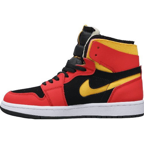 JORDAN 1 High Zoom Air Cmft - Chile Red Sneakers - Black Unisex Streetwear Limited Edition