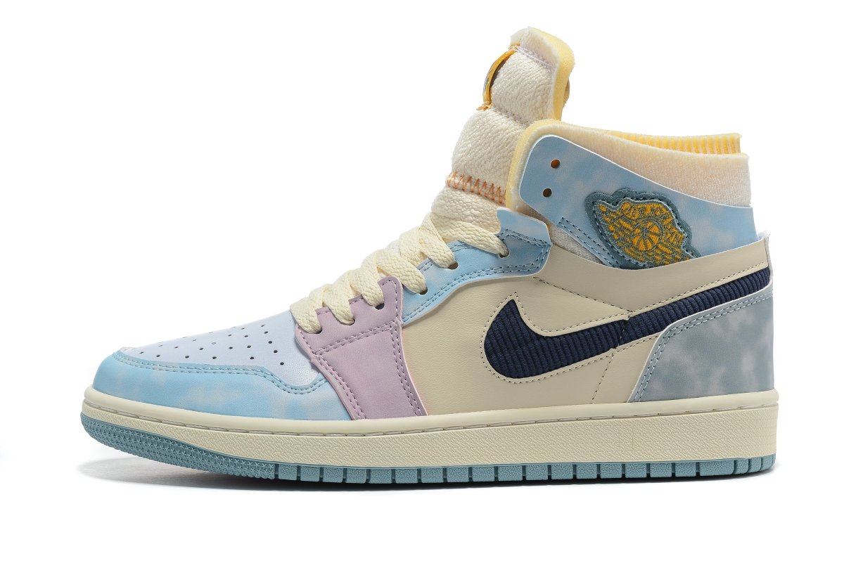 JORDAN 1 High Zoom Air Cmft - Celestine - Blue Unisex Streetwear Limited Edition