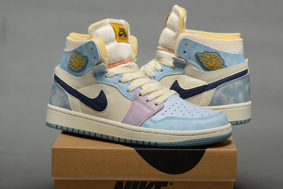 JORDAN 1 High Zoom Air Cmft - Celestine - Blue Unisex Streetwear Limited Edition
