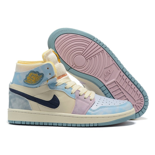 JORDAN 1 High Zoom Air Cmft - Celestine - Blue Unisex Streetwear Limited Edition
