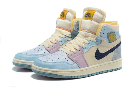 JORDAN 1 High Zoom Air Cmft - Celestine - Blue Unisex Streetwear Limited Edition