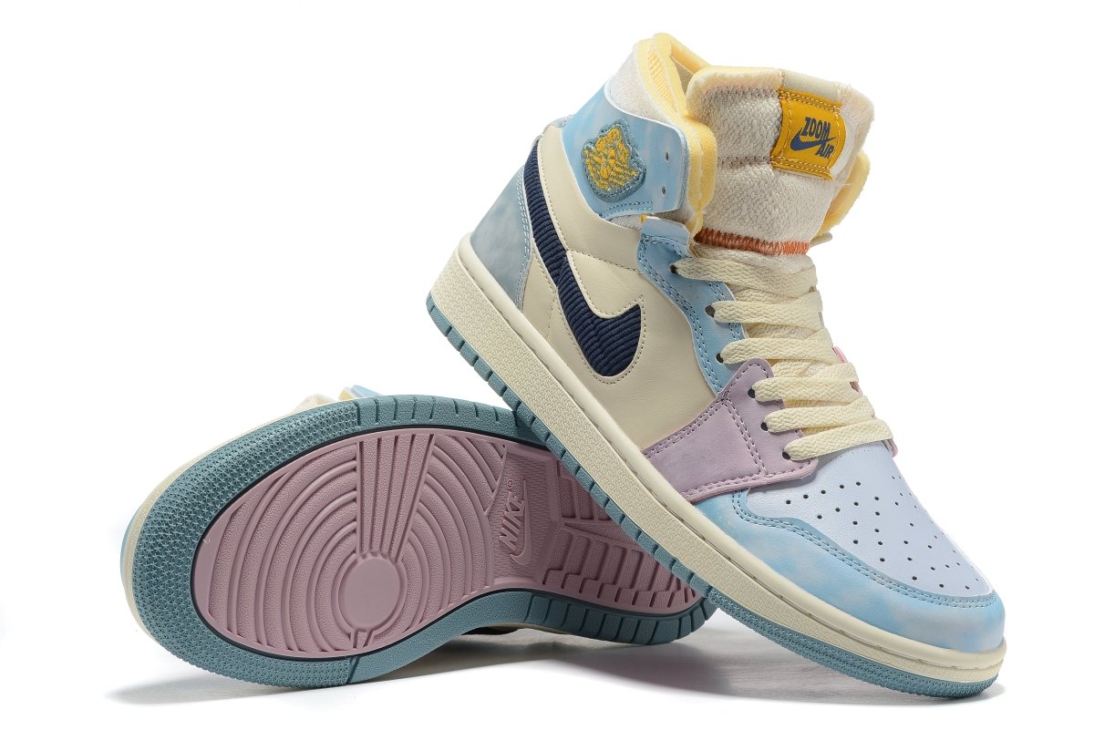 JORDAN 1 High Zoom Air Cmft - Celestine - Blue Unisex Streetwear Limited Edition