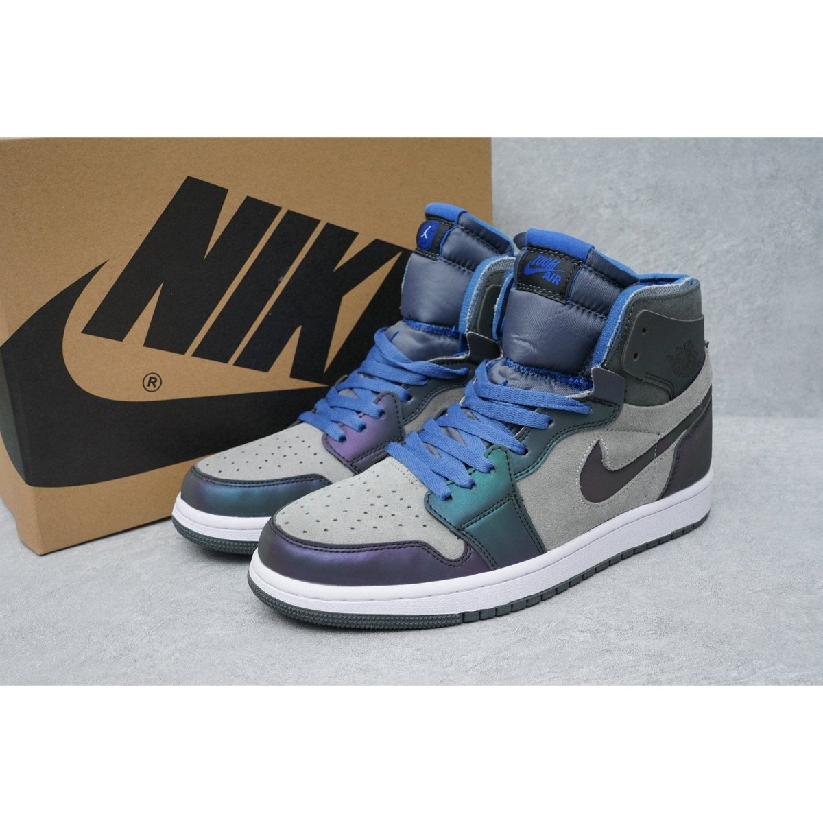 JORDAN 1 High Zoom Cmft - Black Unisex Streetwear Limited Edition