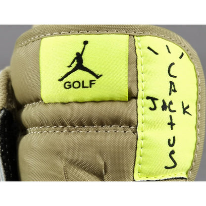 JORDAN 1 Low Golf - Travis Scott Neutral Olive T-Shirt - Red Unisex Streetwear Limited Edition