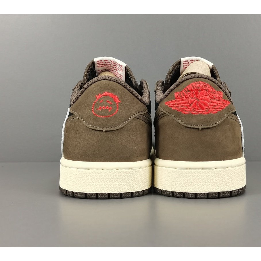 JORDAN 1 Low Og Sp - Travis Scott - Black Unisex Streetwear Limited Edition - Introducing the highly coveted Jordan 1 Low Travis Scott OG SP, a masterpiece born from