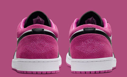 JORDAN 1 Low - Active Fuchsia Sneakers - Black Unisex Streetwear Limited Edition