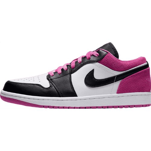 JORDAN 1 Low - Active Fuchsia Sneakers - Black Unisex Streetwear Limited Edition