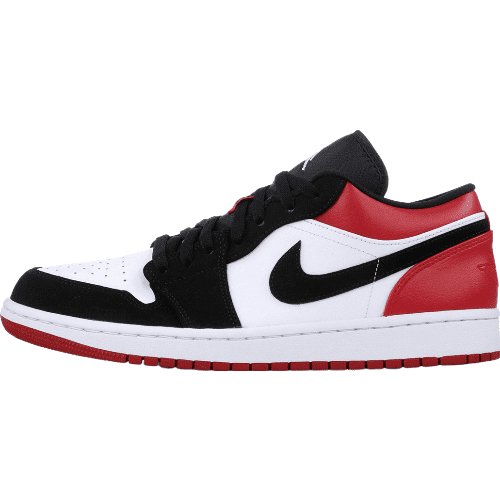 JORDAN 1 Low - Bred Toe Sneakers Unisex Streetwear Limited Edition