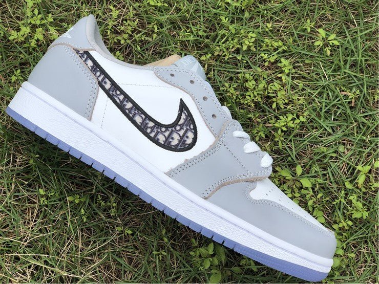 JORDAN 1 Low - Dior - Black Unisex Streetwear Limited Edition