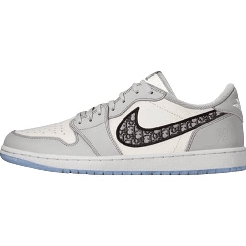 JORDAN 1 Low - Dior - Black Unisex Streetwear Limited Edition