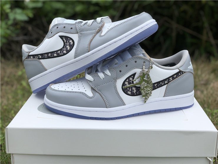 JORDAN 1 Low - Dior - Black Unisex Streetwear Limited Edition