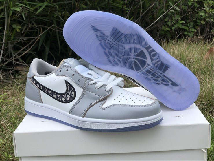 JORDAN 1 Low - Dior - Black Unisex Streetwear Limited Edition