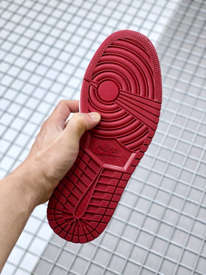 JORDAN 1 Low - Gym Red Sneakers - White Unisex Streetwear Limited Edition