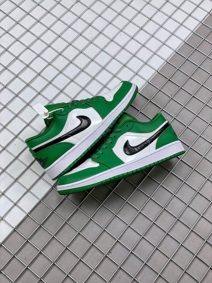 JORDAN 1 Low - Pine Sneakers - Green Unisex Streetwear Limited Edition