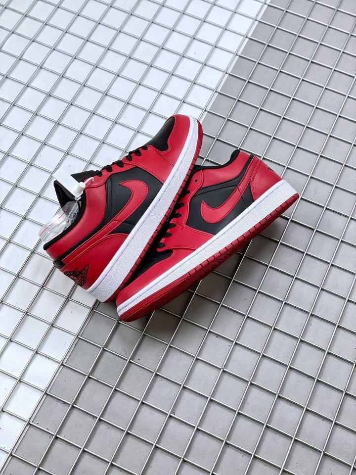 JORDAN 1 Low - Reverse Bred Sneakers Unisex Streetwear Limited Edition