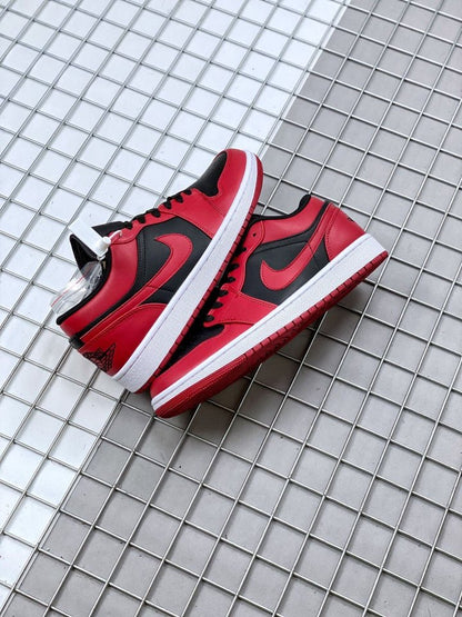 JORDAN 1 Low - Reverse Bred Sneakers Unisex Streetwear Limited Edition