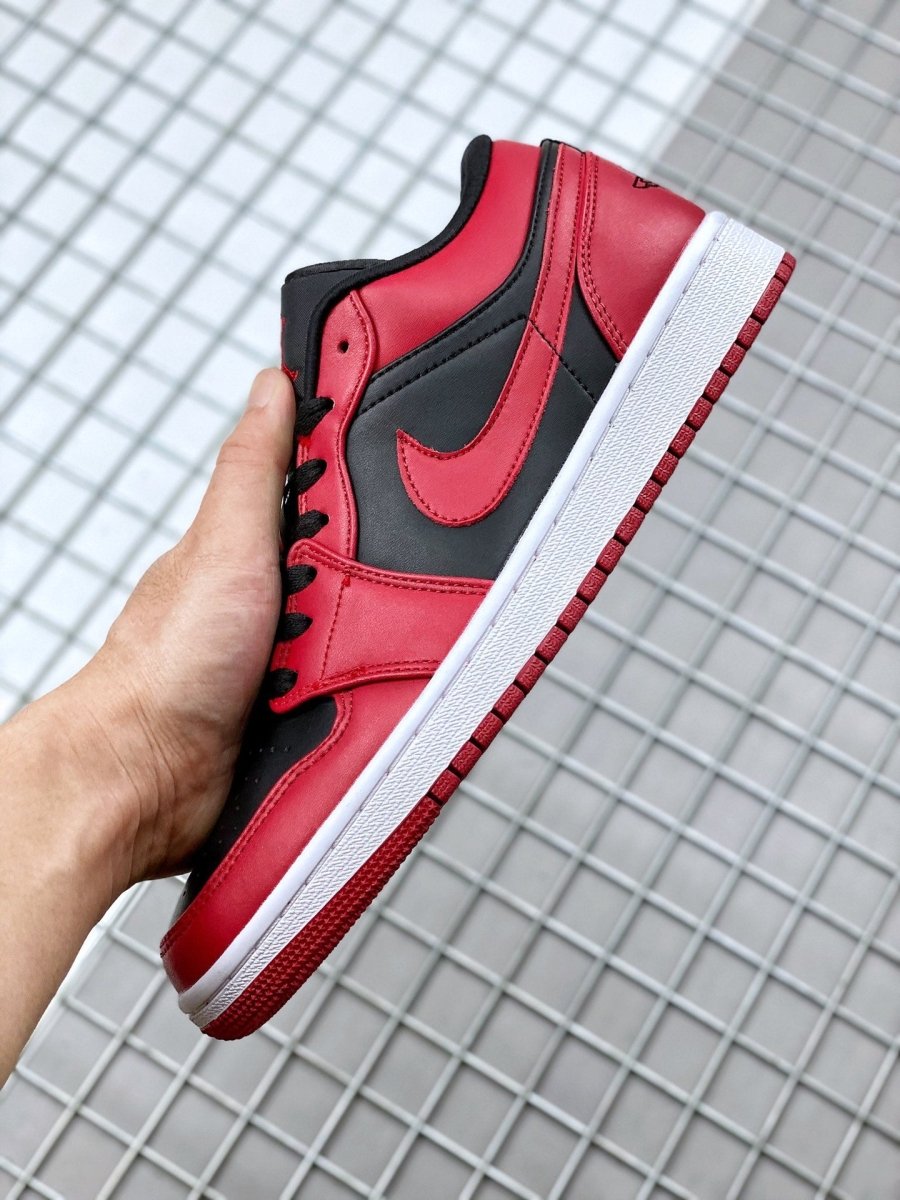 JORDAN 1 Low - Reverse Bred Sneakers Unisex Streetwear Limited Edition