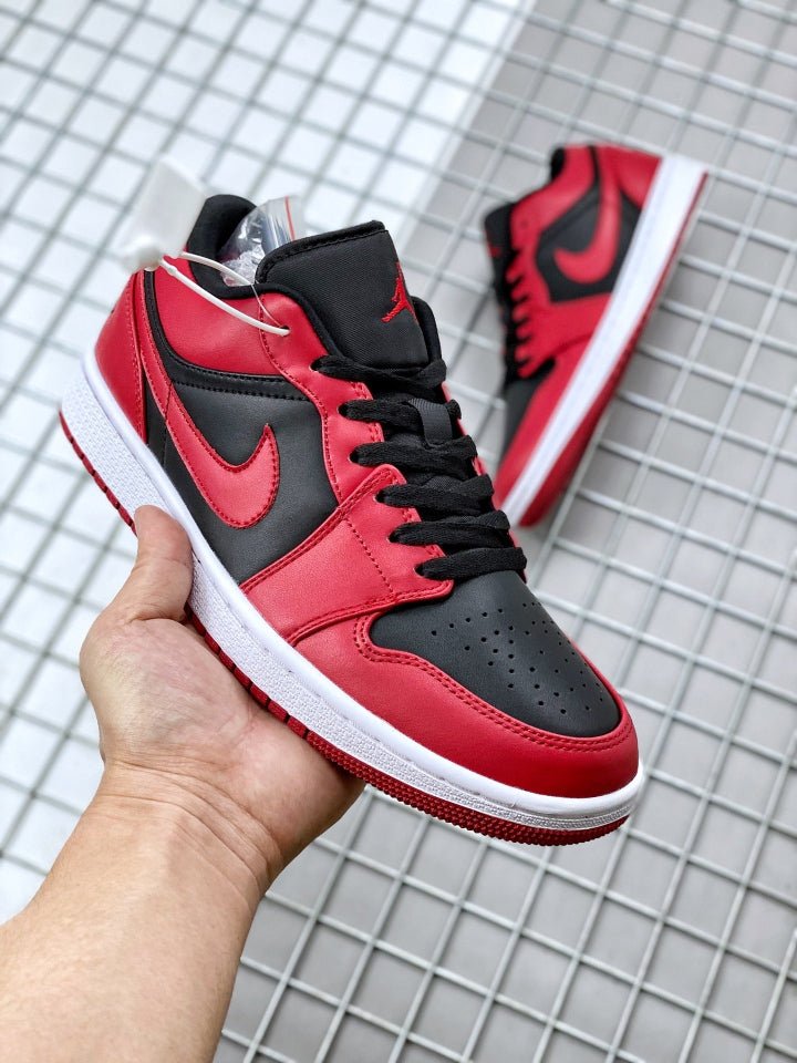 JORDAN 1 Low - Reverse Bred Sneakers Unisex Streetwear Limited Edition