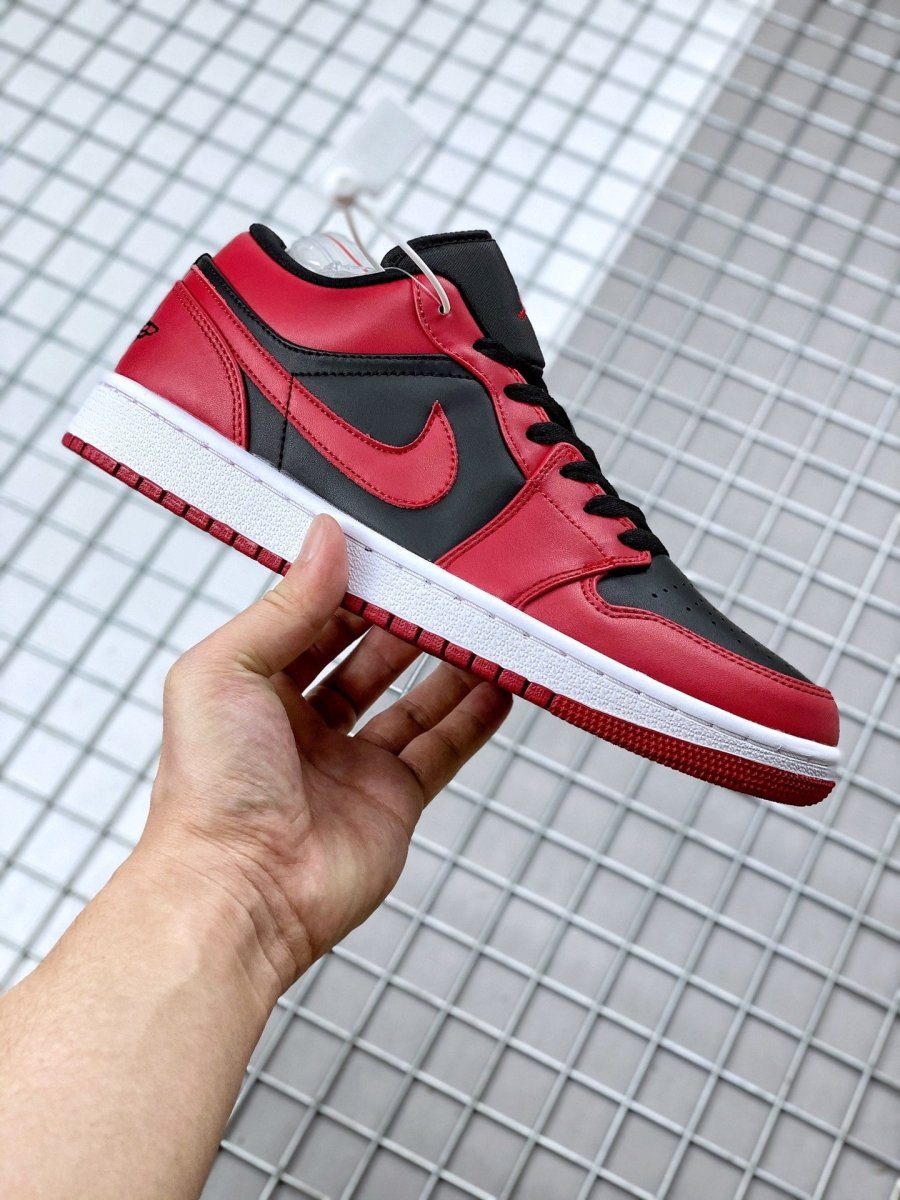 JORDAN 1 Low - Reverse Bred Sneakers Unisex Streetwear Limited Edition