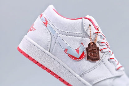 JORDAN 1 Low - Topaz Mist Sneakers - Black Unisex Streetwear Limited Edition