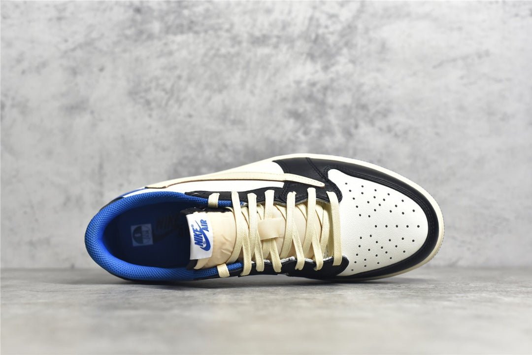 JORDAN 1 Low - Travis Scott Fragment - Black Unisex Streetwear Limited Edition - Introducing the Jordan 1 Low x Travis Scott Fragment: A Fusion of Creative Forces and