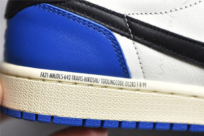 JORDAN 1 Low - Travis Scott Fragment - Black Unisex Streetwear Limited Edition - Introducing the Jordan 1 Low x Travis Scott Fragment: A Fusion of Creative Forces and
