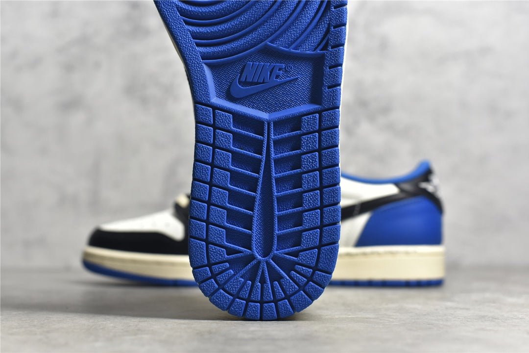 JORDAN 1 Low - Travis Scott Fragment - Black Unisex Streetwear Limited Edition - Introducing the Jordan 1 Low x Travis Scott Fragment: A Fusion of Creative Forces and