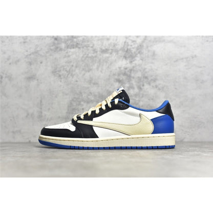JORDAN 1 Low - Travis Scott Fragment - Black Unisex Streetwear Limited Edition - Introducing the Jordan 1 Low x Travis Scott Fragment: A Fusion of Creative Forces and