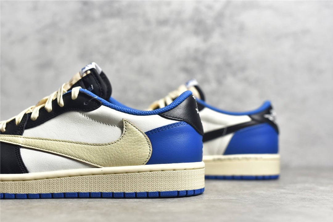 JORDAN 1 Low - Travis Scott Fragment - Black Unisex Streetwear Limited Edition - Introducing the Jordan 1 Low x Travis Scott Fragment: A Fusion of Creative Forces and