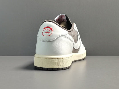 JORDAN 1 Low - Travis Scott Reverse Mocha - Black Unisex Streetwear Limited Edition - Introducing the Jordan 1 Low Travis Scott Reverse Mocha: A Fresh Twist on a Legendary