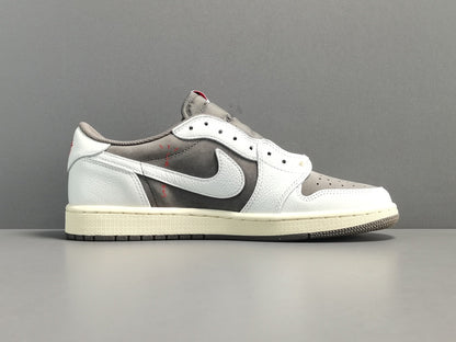JORDAN 1 Low - Travis Scott Reverse Mocha - Black Unisex Streetwear Limited Edition - Introducing the Jordan 1 Low Travis Scott Reverse Mocha: A Fresh Twist on a Legendary
