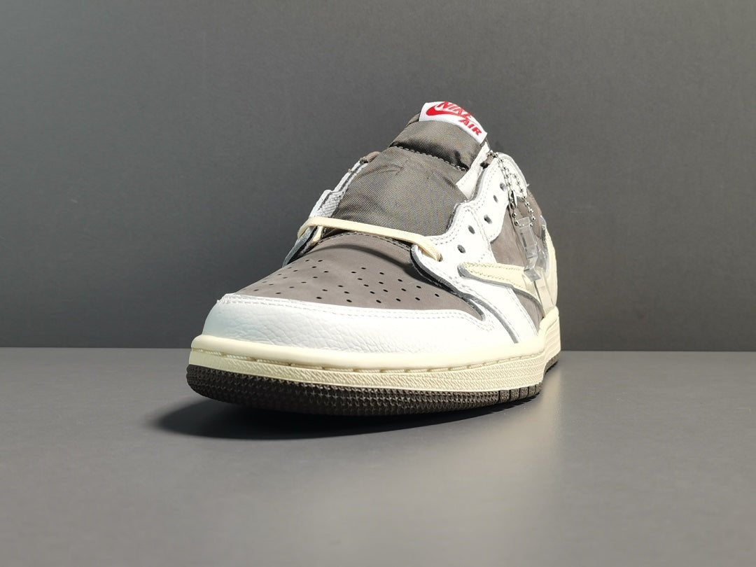 JORDAN 1 Low - Travis Scott Reverse Mocha - Black Unisex Streetwear Limited Edition - Introducing the Jordan 1 Low Travis Scott Reverse Mocha: A Fresh Twist on a Legendary