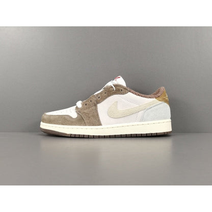 JORDAN 1 Low - Year Of The Rabbit Sneakers - White Unisex Streetwear Limited Edition - Introducing the Jordan 1 Low Year of the Rabbit, a captivating sneaker that pays homage
