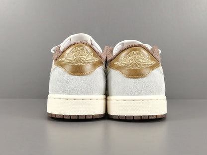 JORDAN 1 Low - Year Of The Rabbit Sneakers - White Unisex Streetwear Limited Edition - Introducing the Jordan 1 Low Year of the Rabbit, a captivating sneaker that pays homage