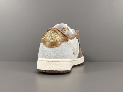 JORDAN 1 Low - Year Of The Rabbit Sneakers - White Unisex Streetwear Limited Edition - Introducing the Jordan 1 Low Year of the Rabbit, a captivating sneaker that pays homage