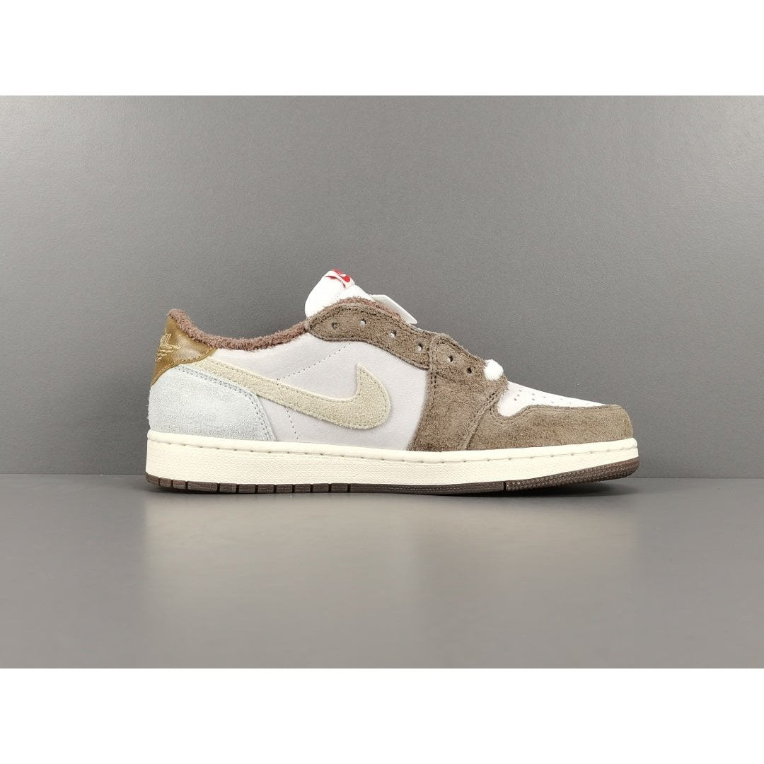 JORDAN 1 Low - Year Of The Rabbit Sneakers - White Unisex Streetwear Limited Edition - Introducing the Jordan 1 Low Year of the Rabbit, a captivating sneaker that pays homage
