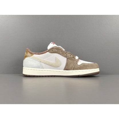 JORDAN 1 Low - Year Of The Rabbit Sneakers - White Unisex Streetwear Limited Edition - Introducing the Jordan 1 Low Year of the Rabbit, a captivating sneaker that pays homage