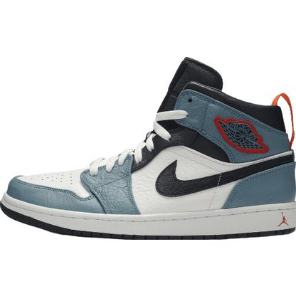 JORDAN 1 Mid Fearless - Facetasm Sneakers - Black Unisex Streetwear Limited Edition