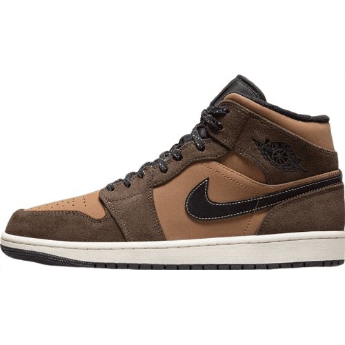 JORDAN 1 Mid Se - Dark Chocolate Sneakers - Black Unisex Streetwear Limited Edition