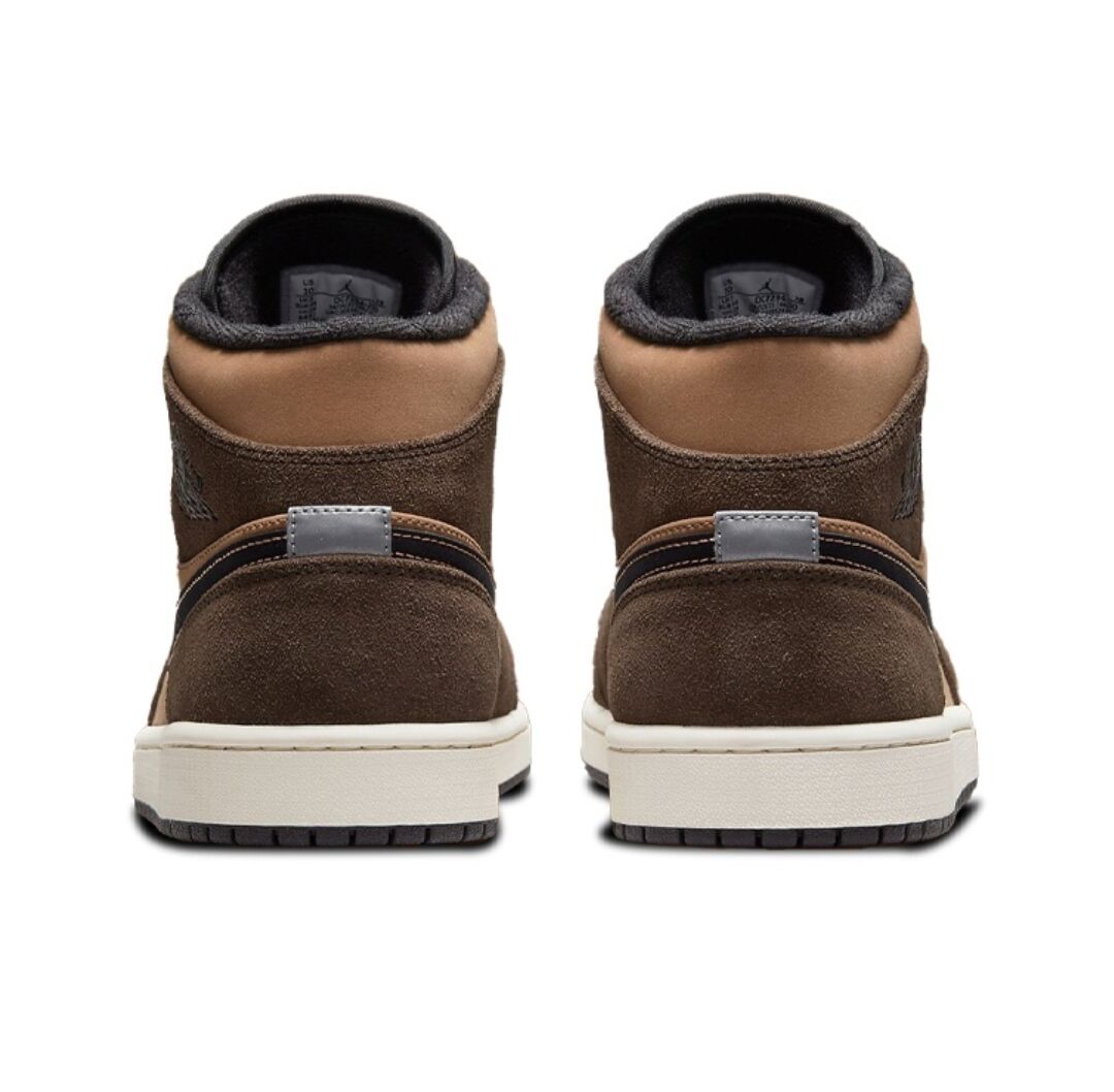 JORDAN 1 Mid Se - Dark Chocolate Sneakers - Black Unisex Streetwear Limited Edition