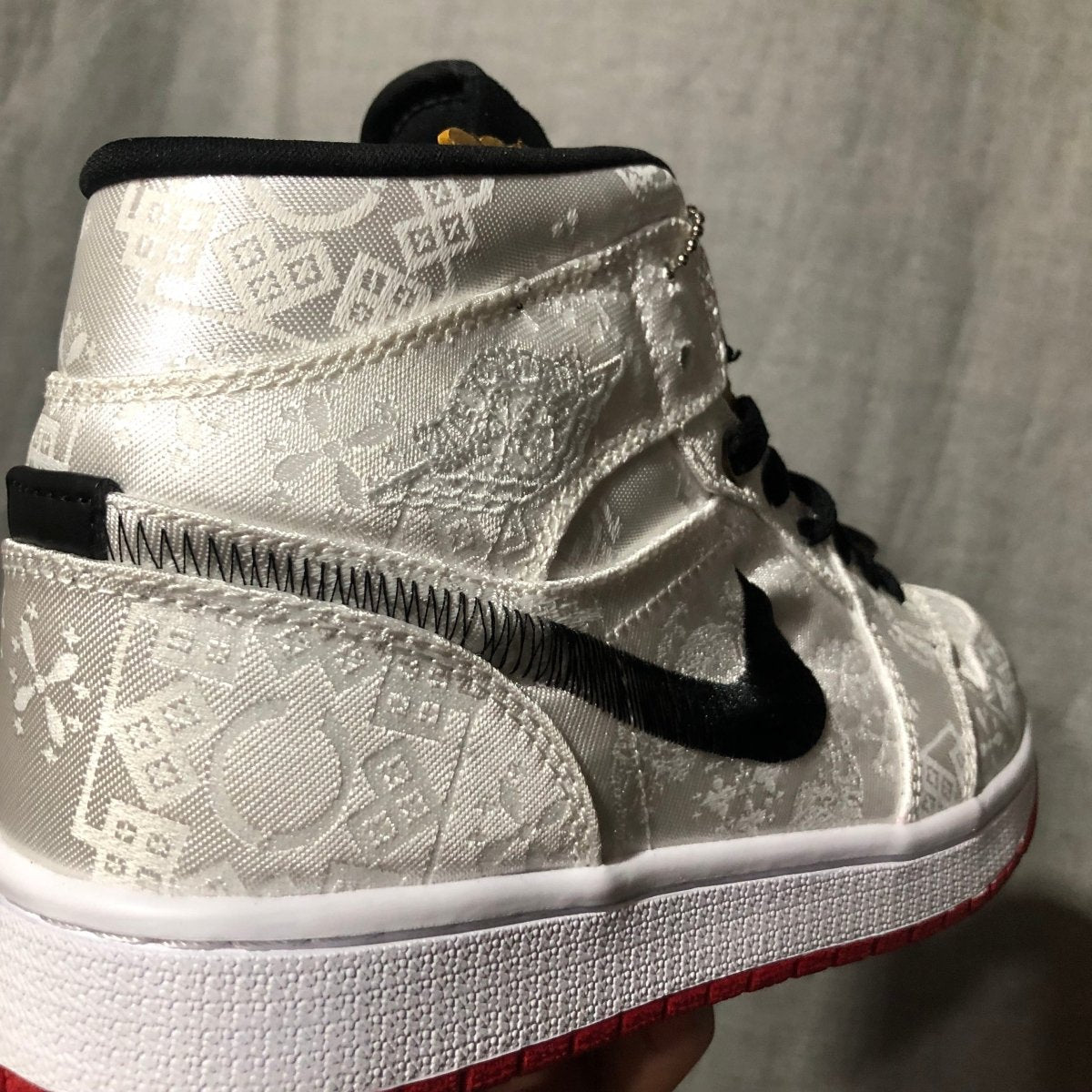 JORDAN 1 Mid Se - Fearless Edison Chen Clot Sneakers - Black Unisex Streetwear Limited Edition