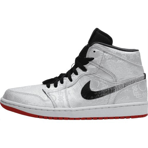 JORDAN 1 Mid Se - Fearless Edison Chen Clot Sneakers - Black Unisex Streetwear Limited Edition