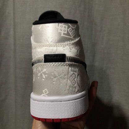 JORDAN 1 Mid Se - Fearless Edison Chen Clot Sneakers - Black Unisex Streetwear Limited Edition