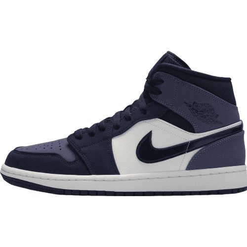 JORDAN 1 Mid - Armory Sneakers - Navy Unisex Streetwear Limited Edition