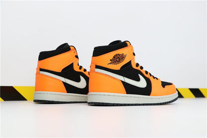 JORDAN 1 Mid - Cone Sneakers - Black Unisex Streetwear Limited Edition