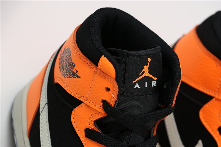 JORDAN 1 Mid - Cone Sneakers - Black Unisex Streetwear Limited Edition