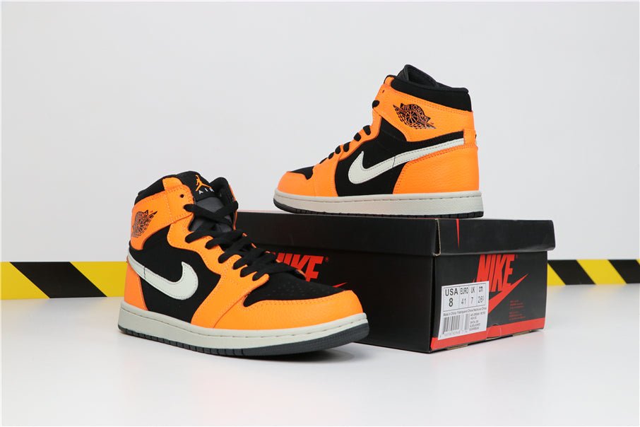 JORDAN 1 Mid - Cone Sneakers - Black Unisex Streetwear Limited Edition