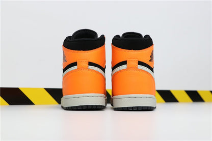 JORDAN 1 Mid - Cone Sneakers - Black Unisex Streetwear Limited Edition