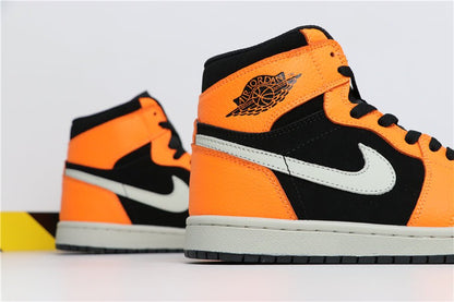 JORDAN 1 Mid - Cone Sneakers - Black Unisex Streetwear Limited Edition